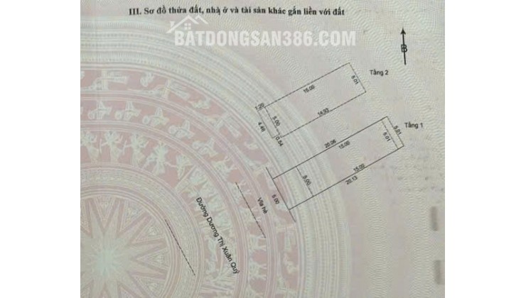  BÁN NHÀ 2 TẦNG MẶT PHỐ BÀ HUYỆN THANH QUAN - CÁCH BIỂN 300M